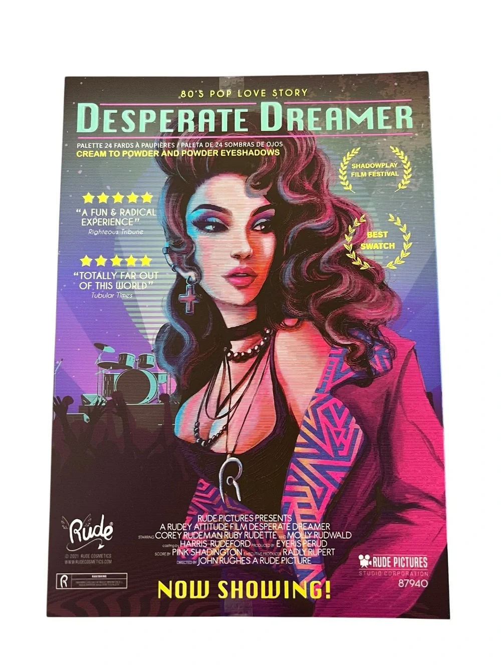 Rude Cosmetics Desperate Dreamer Pressed Pigment 24 Shade Eyeshadow Palette